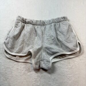 PINK Victoria's Secret Dolphin Shorts Womens Medium Gray Good Graphic Lounge